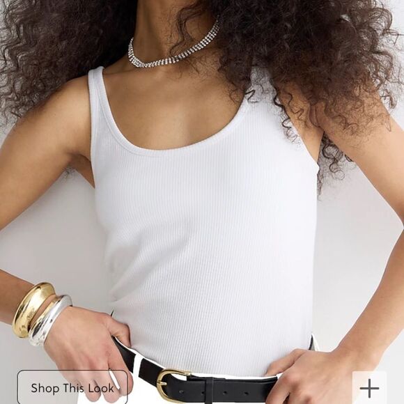 J.Crew Vintage rib shelf-bra tank top - Picture 1 of 7